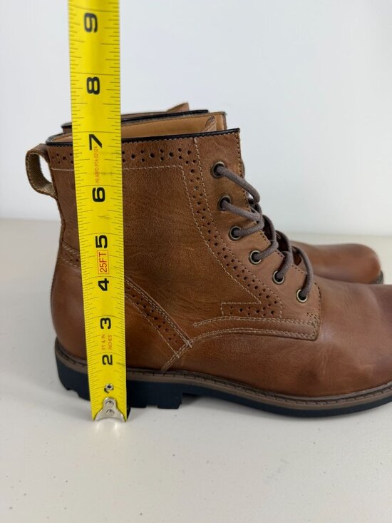 G.H Bass Danian brown ankle leather boots men\'s size 10.5M main image 5